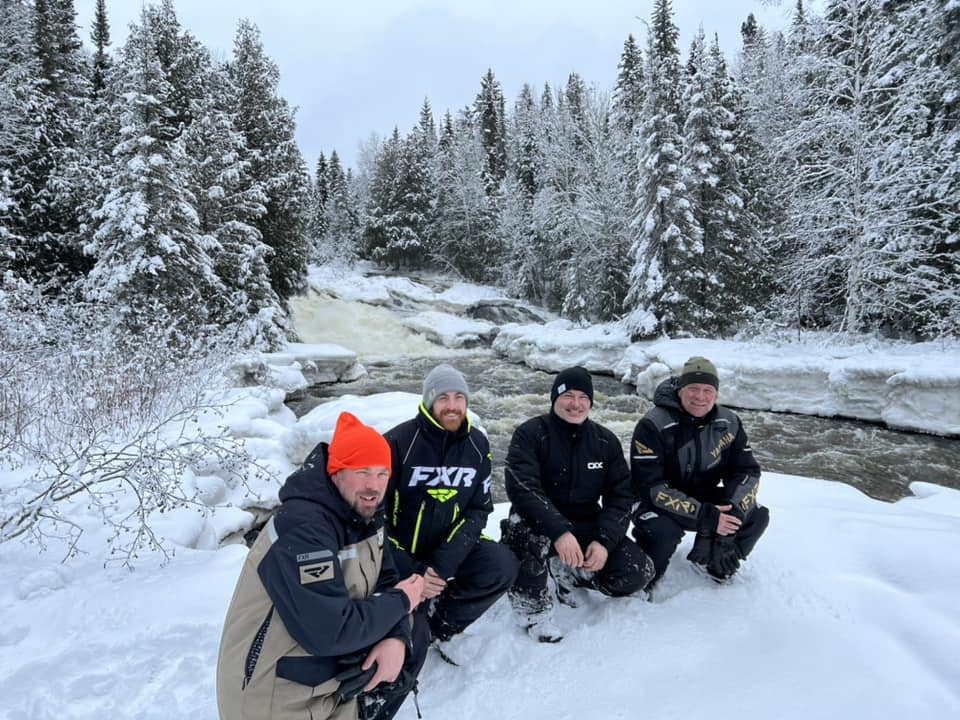 Trail through boreal forest